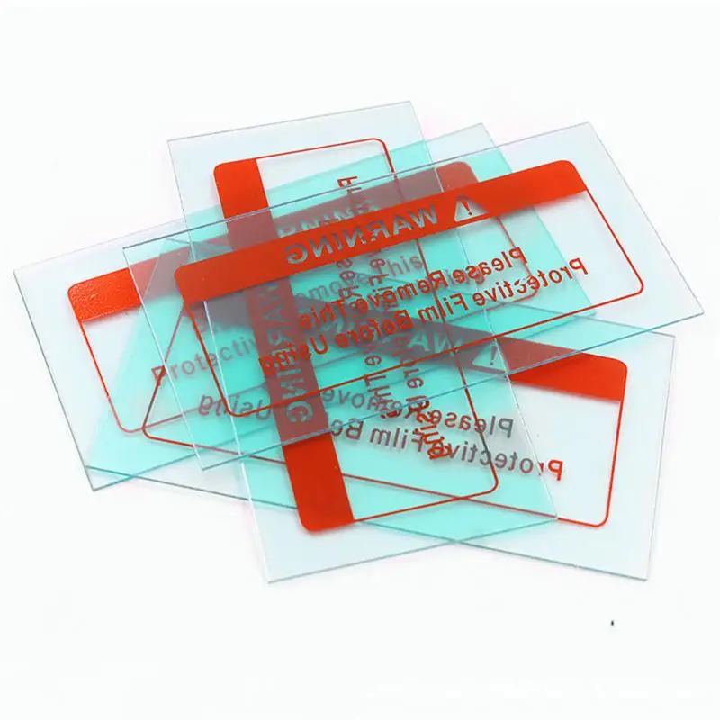 116x90x1mm Welding Helmet Lens Cover Polycarbonate Transparent Protective Plate Sheet Film For Auto Darkening Welding Masks welding shield cover welding helmet