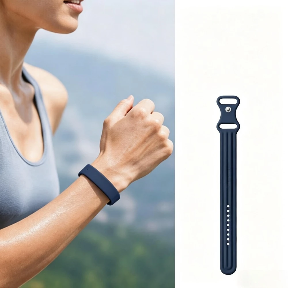 Sporty Silicone Loop Watch Strap – Breathable Rubber Bracelet Wristband Replacement Accessory