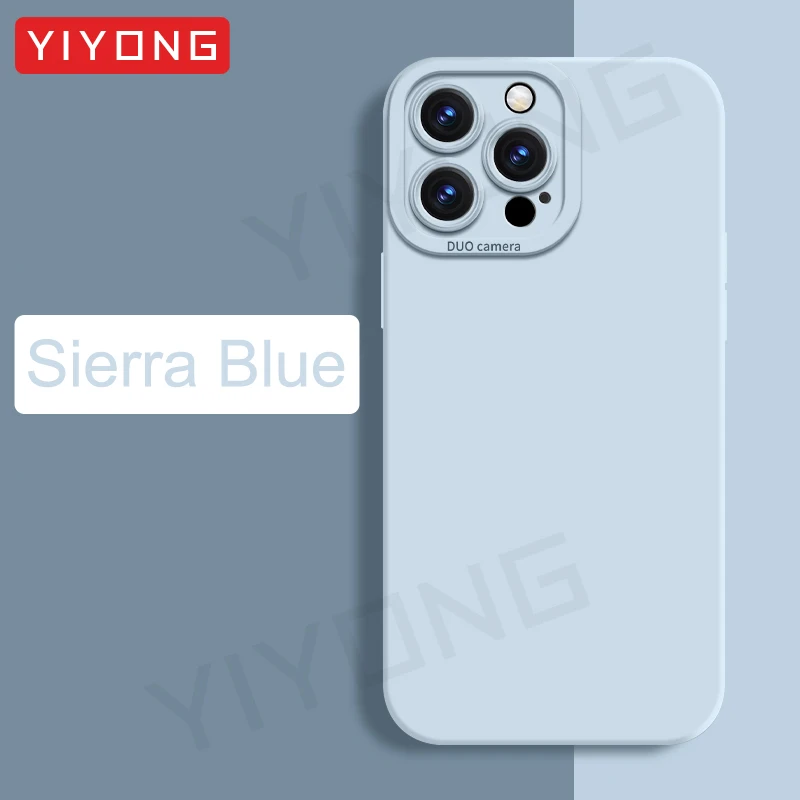 thumbnail image 1 of Funda suave de silicona líquida Original para iPhone, 15 Pro Max, YIYONG, 15, 14, 11, 12, 13, iPhone 13 Mini, iPhone 14 Plus, 1 of 5