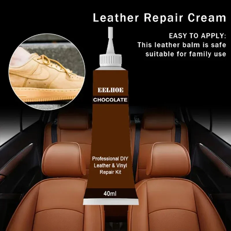 10Color Car Leather Repair Gel Repair Agent Vinyl Repairing Tool Car Leather Complementary Sofas Coats Refurbishing Paste