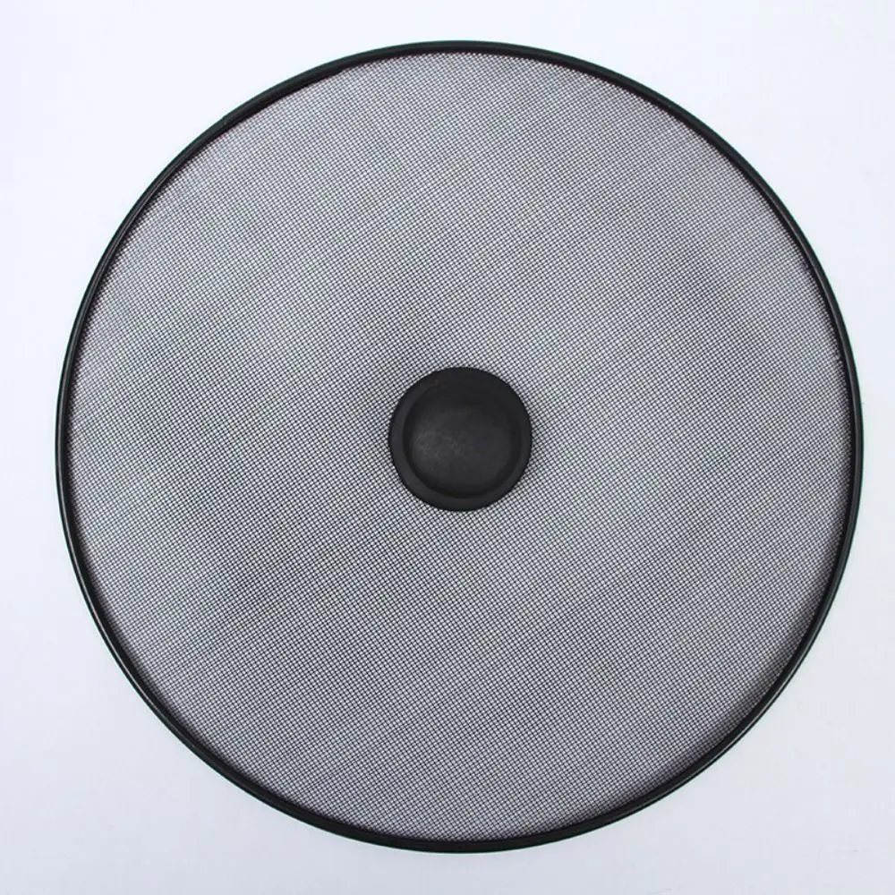 Description Picture 3 of itemBlack Splatter Screen Anti Grease Frying Pan Oil Splash Guard Fine Mesh Splash Guard Cover Lid Gadget Kitchen Tool with Handle