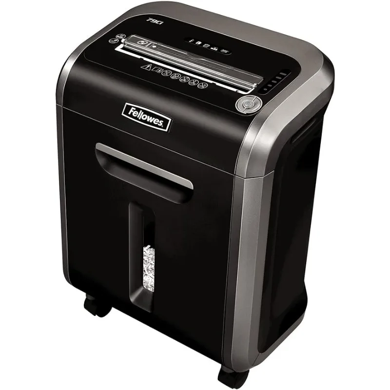 

Шредер Fellowes PowerShred 79Ci 16 листов 100% для офиса и дома, черный/Темный