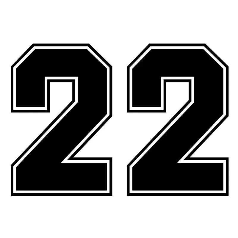 

jpct Car stickers play cool number 22 funny Decal personality diesel off road car motorcycle exterior accessories vinyl