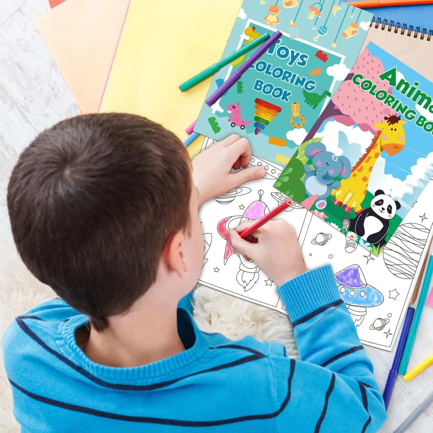 48Pack Small Coloring Books for Kids Ages 4-8, 8-12, Bulk Coloring Books for Kids Ages 2-4, Kids Birthday Party Gifts Classroom 5