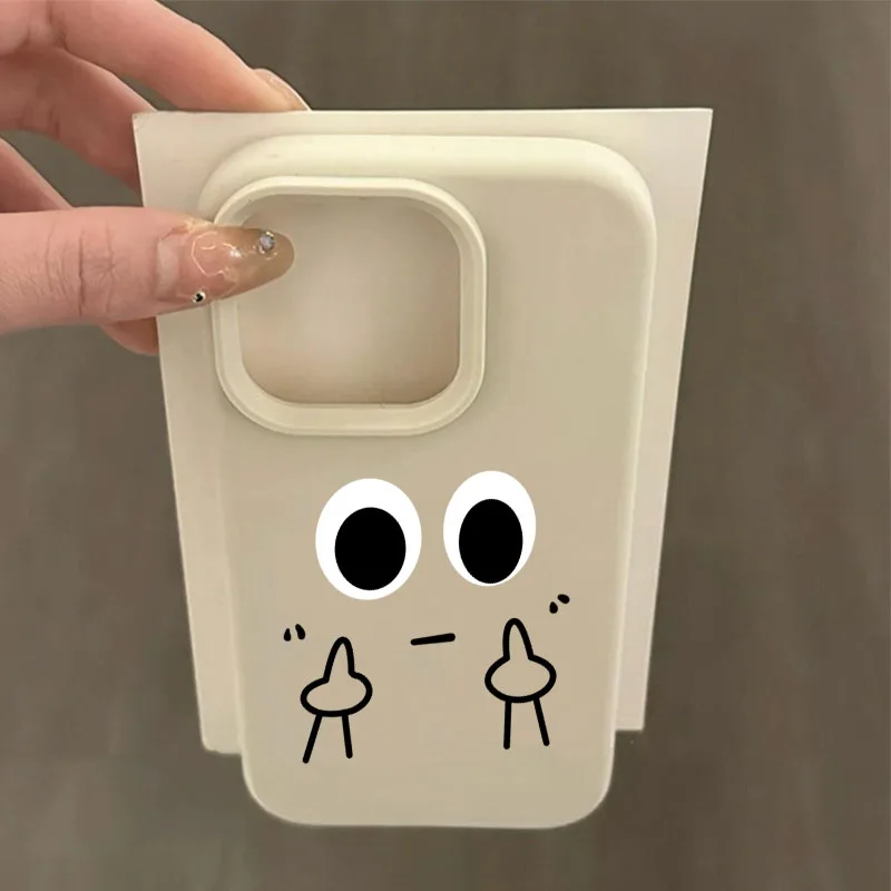 Cute and Funny Speechless Anti-Fall Soft Phone Case - Durable Back Cover
