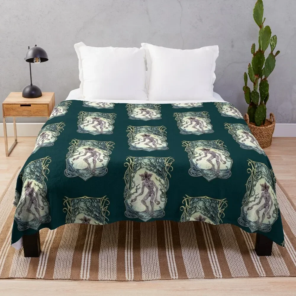 

Demogorgon Throw Blanket Thermal valentine gift ideas Tourist halloween Blankets