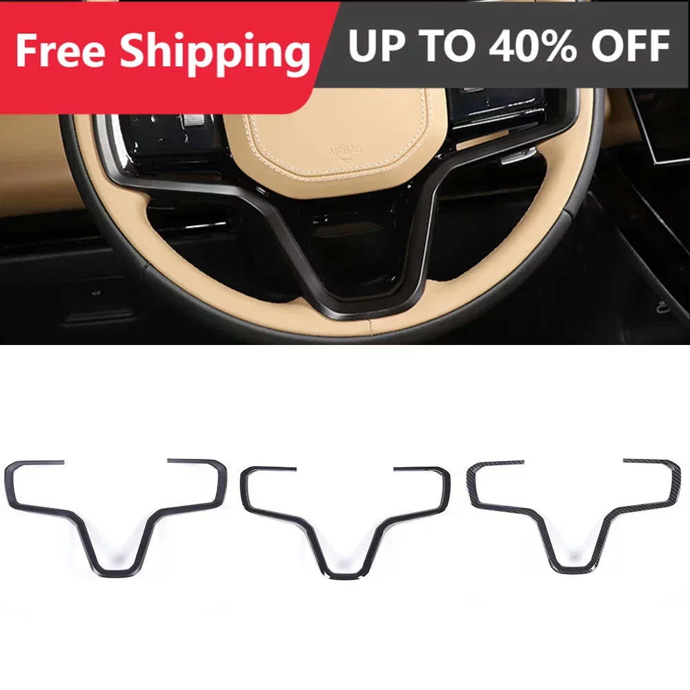 

ABS Car Steering Wheel Cover, Trim Decoration Accessories forLand Rover, Range Rover Evoquer, Velar Rover Sport 2021-2023