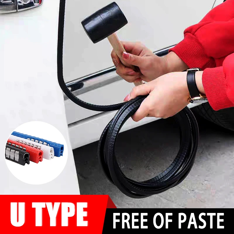 Защита дверей автомобиля, Стайлинг, молдинги, шумоподавление, защита от царапин, украшение для автомобильных дверей