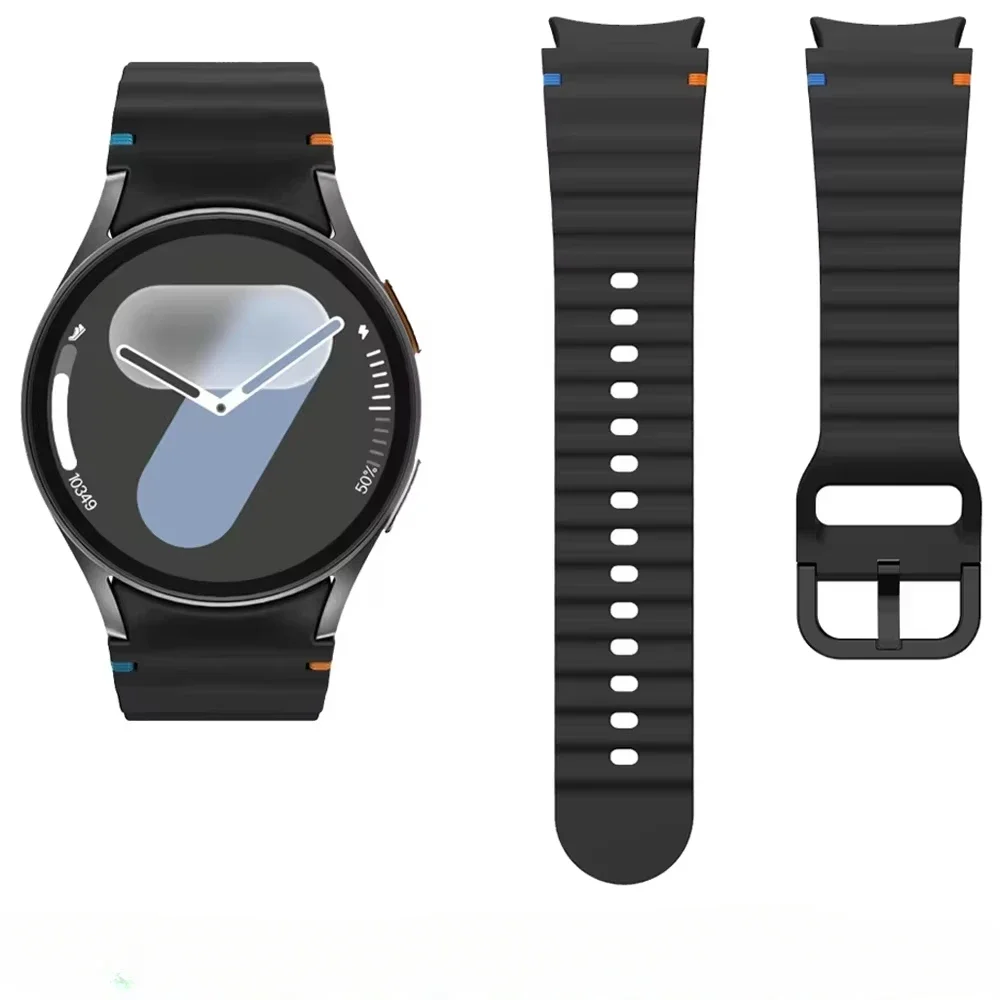Premium No Gap Silicone Sports Watch Strap - Soft and Comfortable Bracelet Band