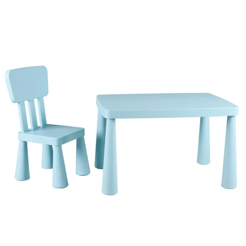 Kindergarten Children's Tables and Chairs Set Plastic Tables and Chairs Baby Learning Children's Toy Thickened