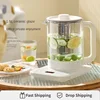 220V Household Electric Health Preserving Pot Home Glass Electric Kettle 1500MLConstant Temperature Multi Cooker Pot with Filter 1