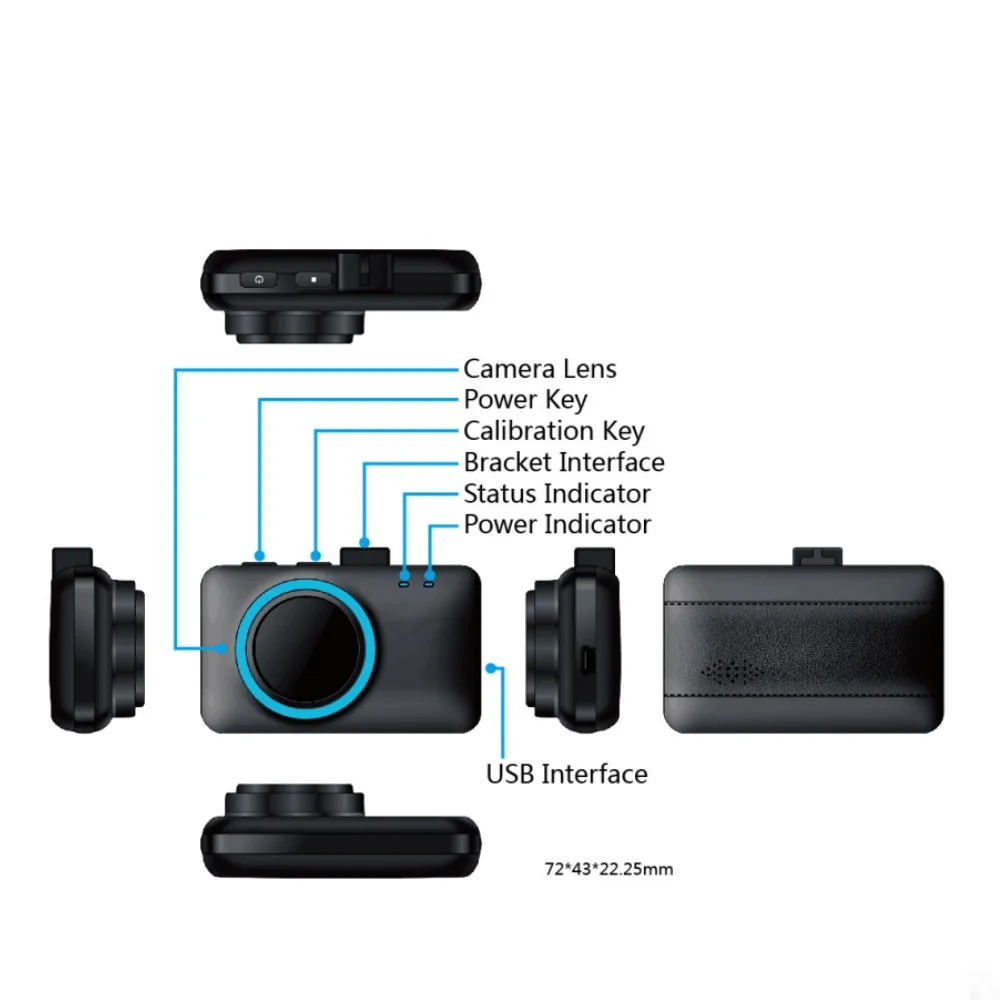 Car Fatigue Driving Warning Device Anti Sleep Alarm System Pupil Recognition Safety Driving Monitor Sensor Car Accessory