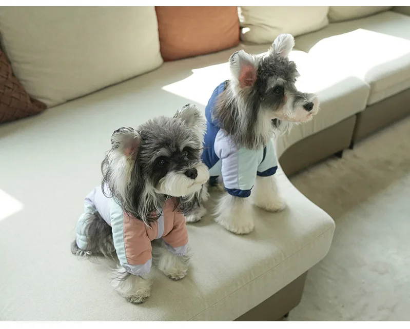 겨울용 초따뜻한 강아지 후드티, 소형견 자켓, 후드가 달린 강아지 코트, 목줄 고리가 있는 따뜻한 강아지 코트, 방풍 강아지 옷