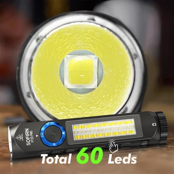 SOFIRN IF23 PRO 5000lm Flashlight XHP70B Led Rechargeable USB C Super Bright EDC Torch with RGB Magnet for Outdoor Emergency 2