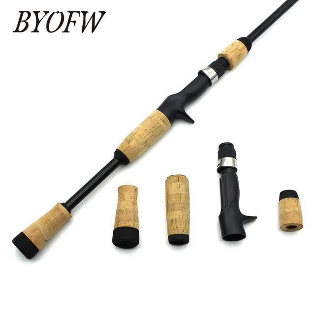 BYOFW 1 Set Portable Casting Composite Cork Fishing Rod Handle Split Grip  Building Repair With Reel Seat Pole Stick Replacement - AliExpress