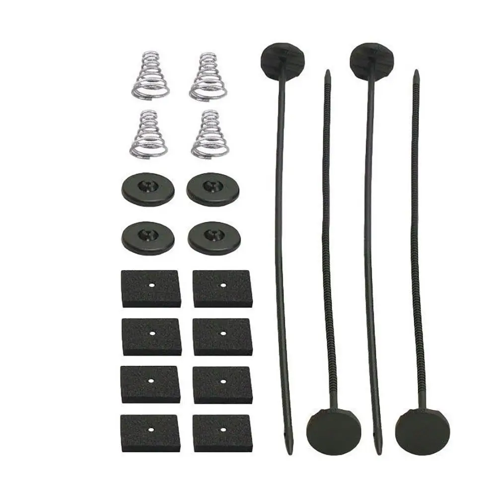 Universal 4pcs Car Electric Radiator Cooling Fan Mount Kit Zip Ties Straps Tabs Brackets Auto Car For Honda 7" 8" 9"