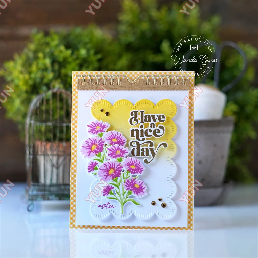 Birth Month Blooms Q2 Calendar Basics Cut Dies Stamps DIY Scrapbook Diary Greeting Card Handmade Embossing Mold
