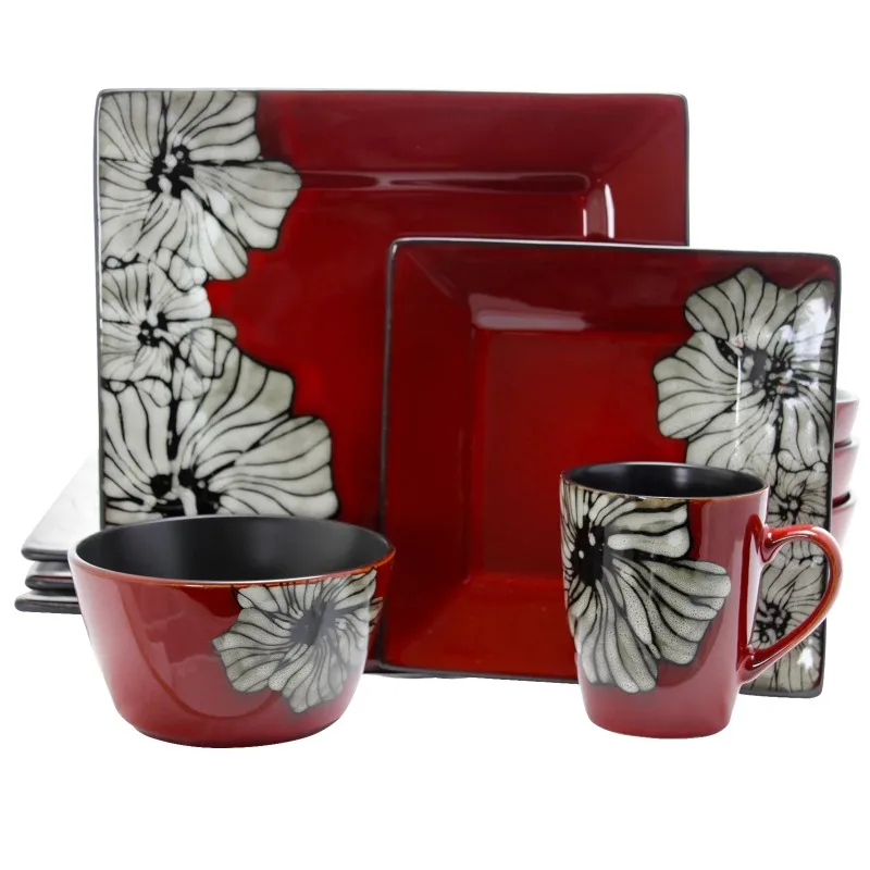

Winter Bloom 16-Piece Dinnerware Set