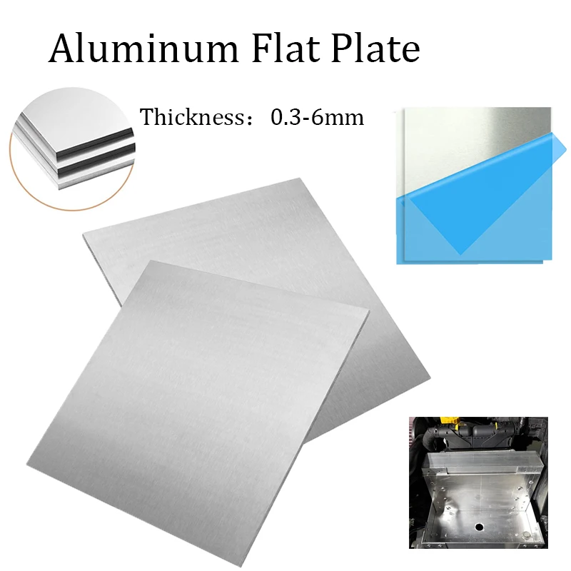 Premium Aluminum Alloy Square Plate - Polished Sheet with Multiple Thickness Options