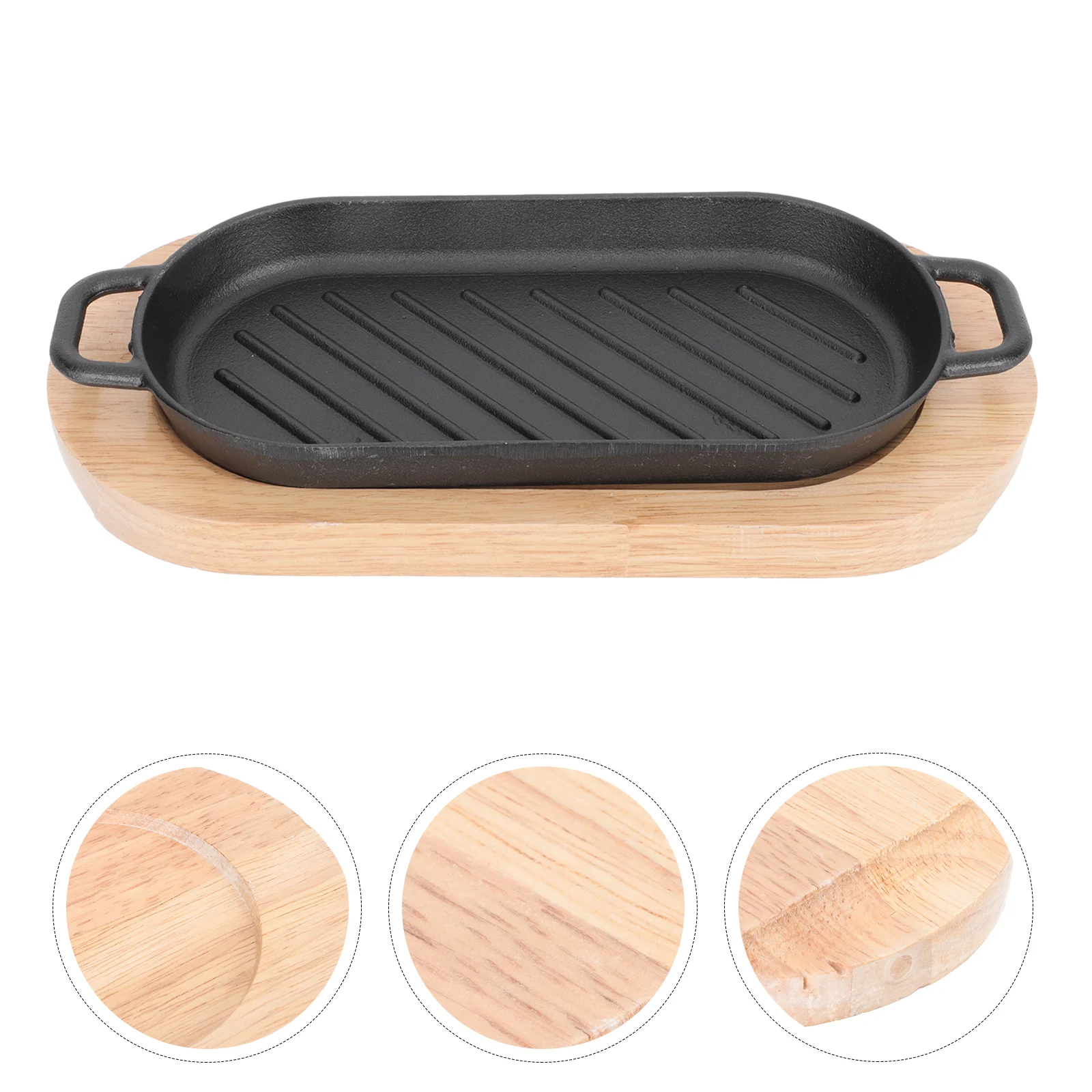 

Steak Plate Baking Pans Grill for Fish Fry Non Stick Non-stick Iron Barbecue Tray Roasting Teppanyaki