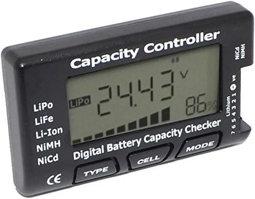 Testeur de batterie RC LiPo NiMH 2-7S avec écran LCD 2.1 pouces