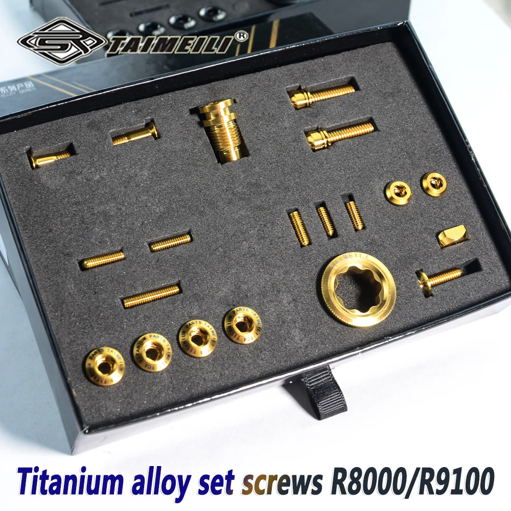 TAIMEILI Titanium alloy screw bicycle transmission R8000/9100/8150/9250 kit upgrade set screws