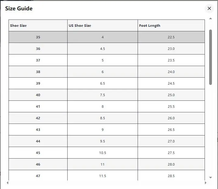 Baskets antidérapantes