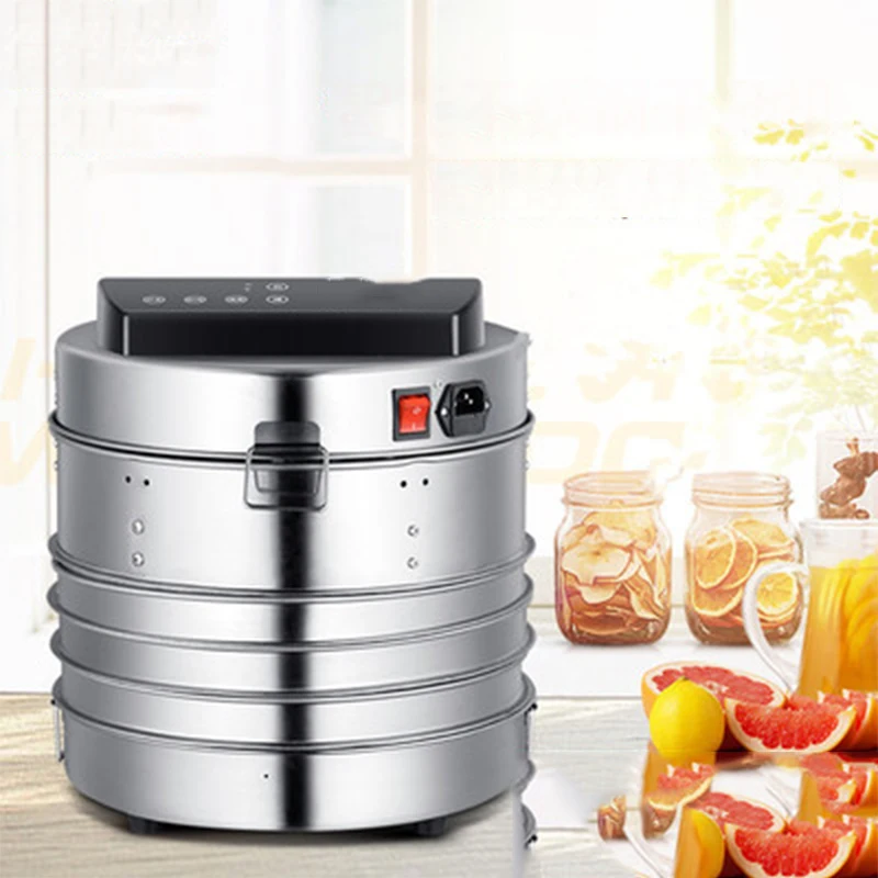 LT-02 Temperature Time Control Stainless Steel Fruit Dehydrator Machine Dryer for Fruits Vegetables Food Processor Drying Meat itop tcg64 commercial coffee grinder 64mm flat burr 1000g bean hopper time quantification espresso coffee grinding machine