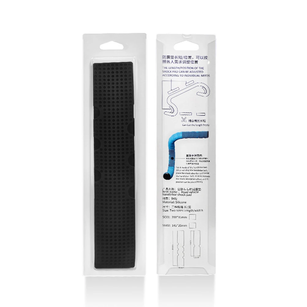 Road Bike Handlebar Tape Bicycle Anti Shock Absorption Silica Gel Pad Insert Silica Gel Cycling Accessories 2pc bike handlebar tape