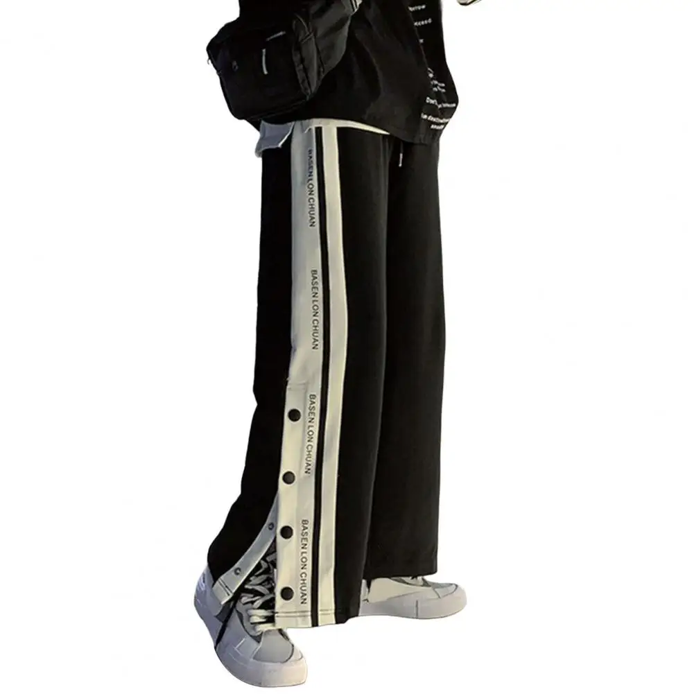 

Stylish Thin Letter Print Men Summer Pants Streetwear Men Summer Pants Color Matching Men Trousers Men Garment