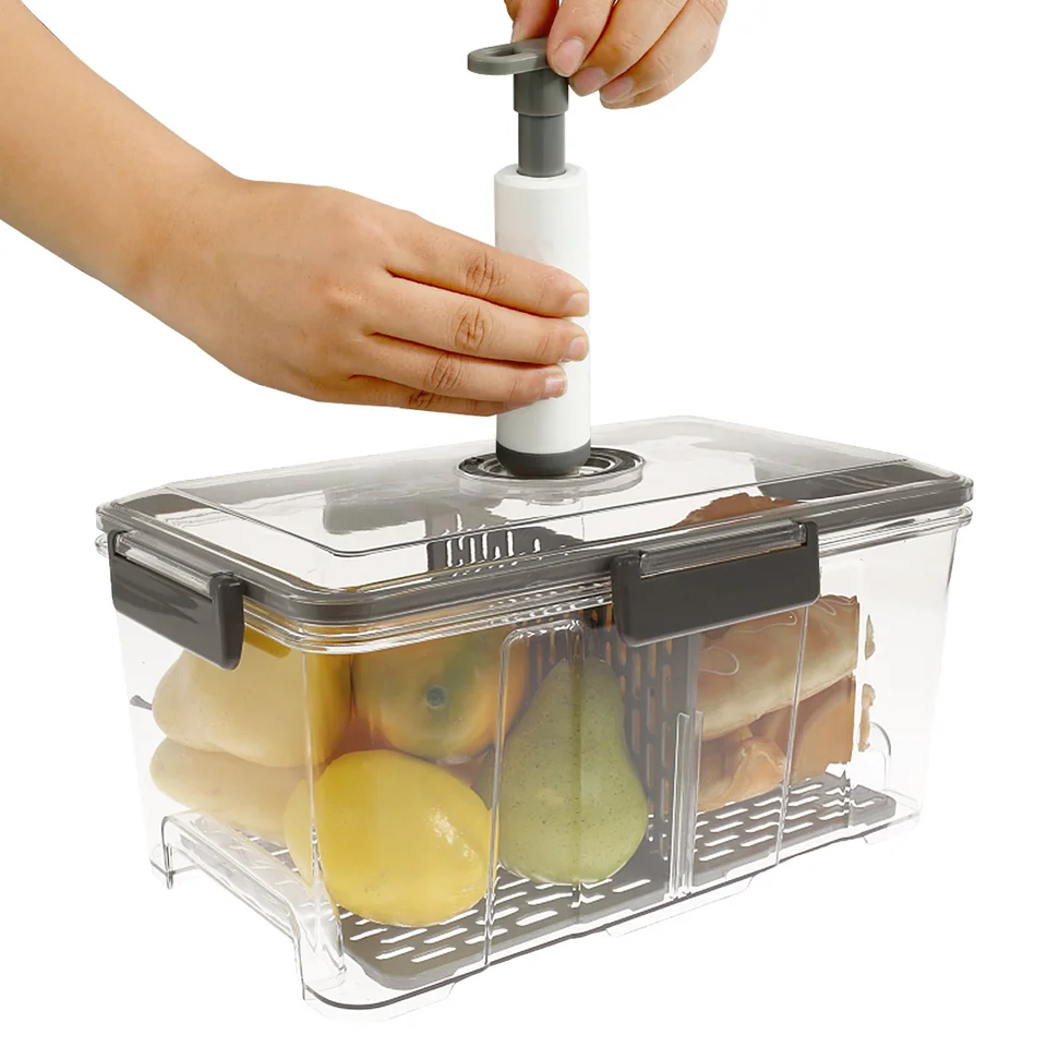 NASSMOSSE Contenitore per pane, contenitore per pane, registrazione del tempo, per bancone della cucina, ermetico, con coperchio, contenitore per pane fatto in casa, per pane fatto in casa, verdura