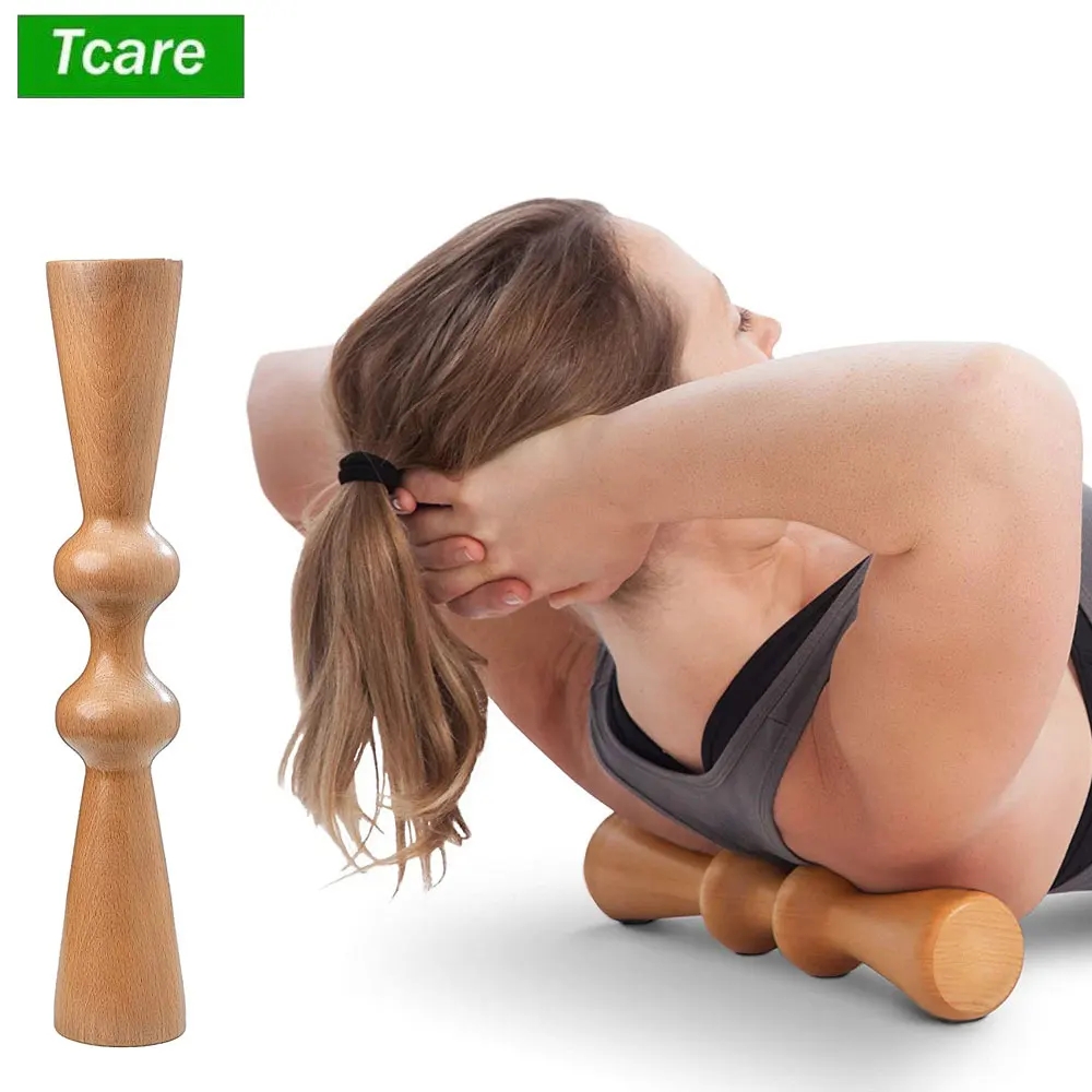 Wood Muscle Release Tool,Back Massager,Release Back Bain,Full Back Pain Relief and Spine Stretch Tool,Wood Therapy Massage Tools