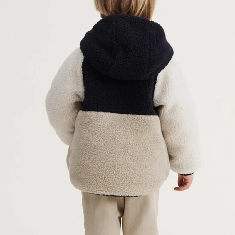 Winter down Jacket Reversible for Children Clothes Baby Boys Girls Kids Outerwear Hooded Fleece Zipper Coat Kids Fashion Casual