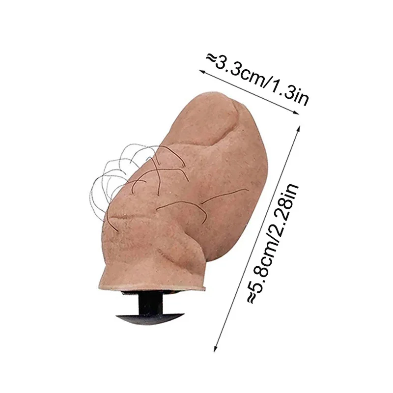 5/10Pcs Creative DIY Spoof Funny 3D Thumb Shoe Big Toe Sandal Decor Accessories Rubber Decorations Big Toe Shoe Buckle for Shoes