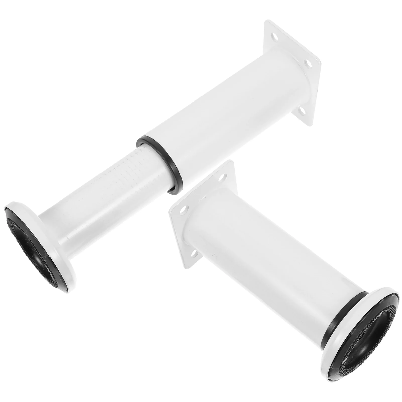 

2 Pcs Vanity Shelves Sofa Legs Cabinet Feet Metal Coffee Table Replacement White Couch Adjustable