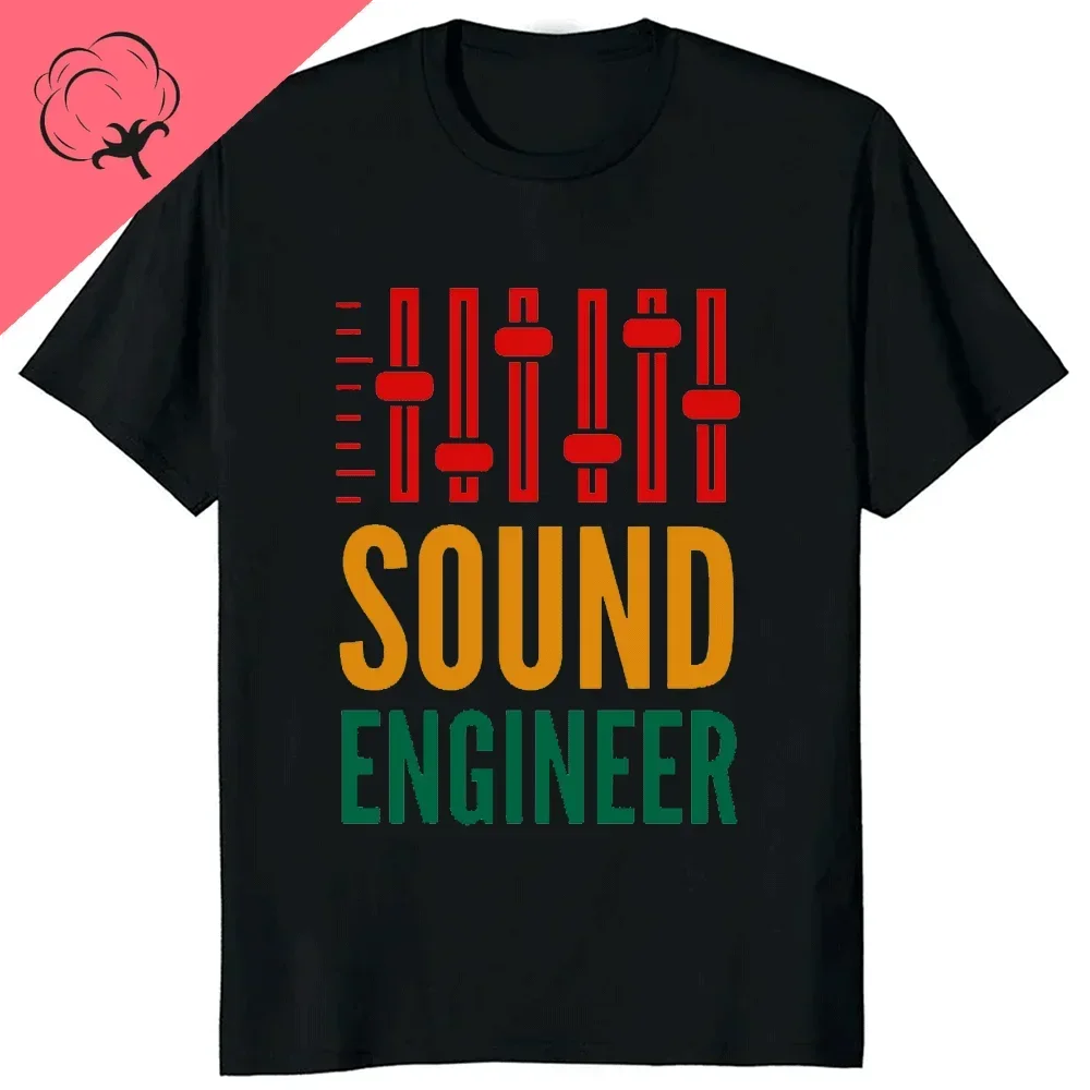 Vintage VU Meter Sound Engineer Graphic Cotton T-Shirt