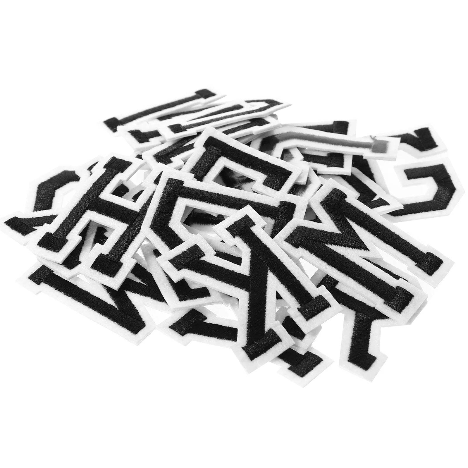 자수 천 패치 장식 의류 액세서리, 공예품 수리용 펠트 레터 패치, 폴리에스터 노벨티 영어 다리미, 26 개
