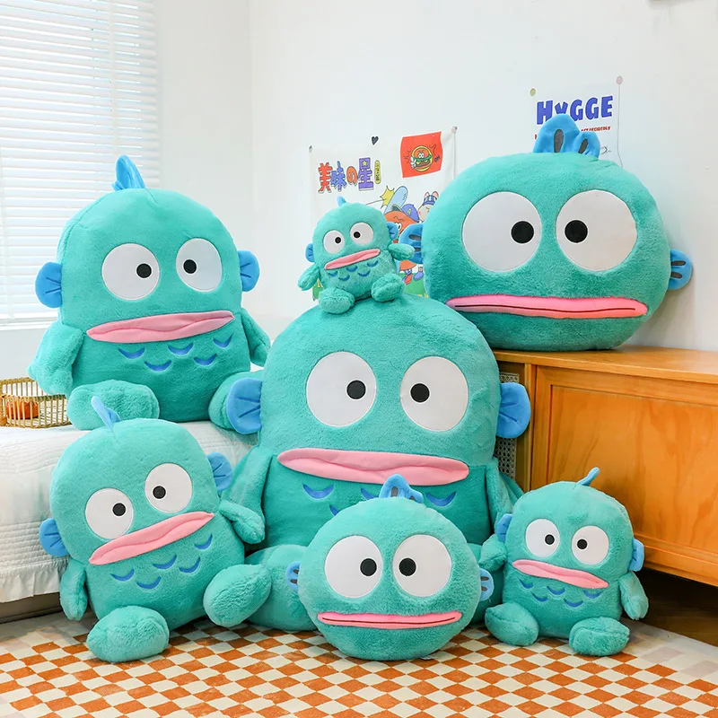 40Cm Miniso Sanrio Hangyodon Plush Pillow Plush Doll Plush Toy Cushion Interior Decoration Ornaments Gift Sleeping Pillow 3