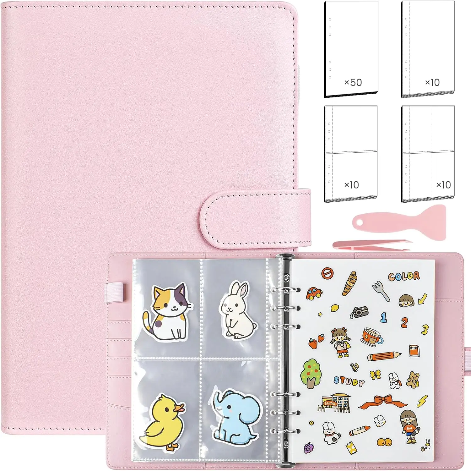 Reusable Sticker Book Collecting Albu Blank Sticker Storage Book For ...