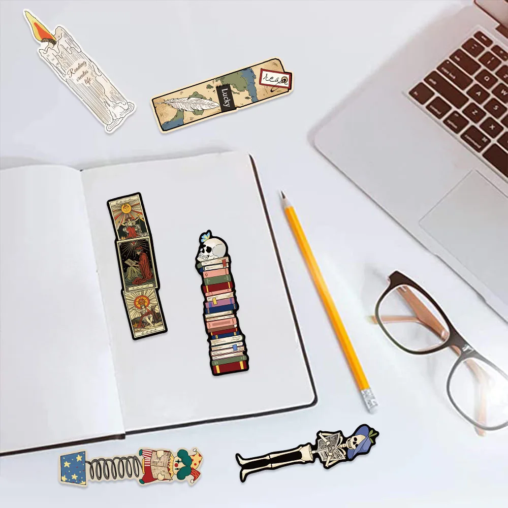 Retro Reading Bookmark 30Pcs Collection DIY Decoration Student Reading Marker bookmarks stationery supplies