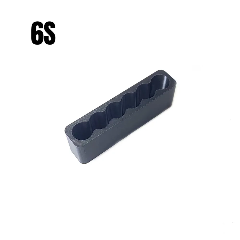 18650 리튬 배터리 고정 브래킷 6개 배터리 팩 ABS 플라스틱 고정 장치 빠른 스폿 용접 단일 행 양면 홀더
