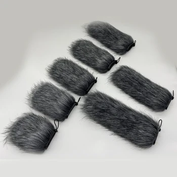 Furry Microphone Windscreen – Windproof Noise‑Reducing Cover for 9–24cm Mics 1
