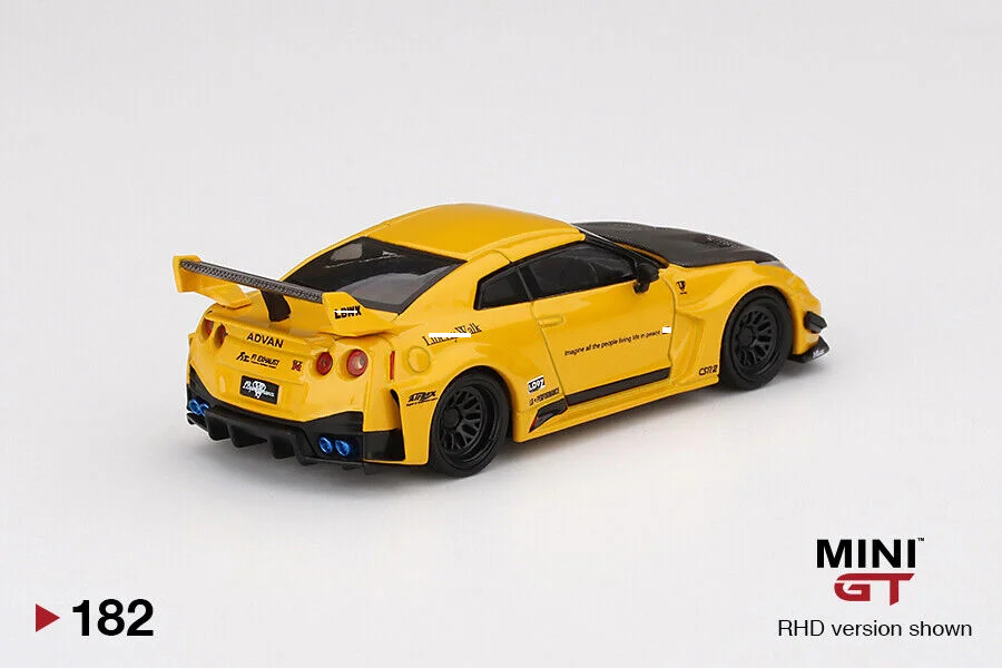 MINIGT 1/64 125 パンデム 日産 GT-R コスモポリタンイエロー TSM Mini GT 125 Pandem Nissan GT-R R35 Cosmopolitan Yellow