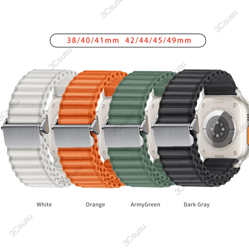 Enhanced Sport Nylon Loop Band for Smartwatch - Alpine Edition