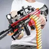 Toy Electric Burst Soft Bullet Gun M416 Kidsren's Toy Gun Boy Toy Hand-Automatic Dual Mode Version - Bullet Chain M416 1