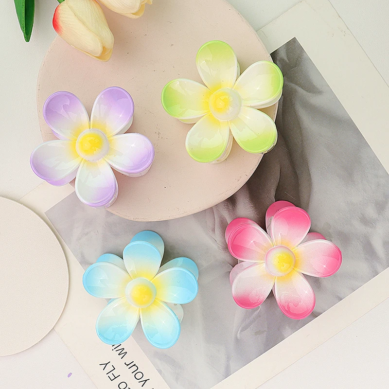 7CM Mattierte Uni-Farbene Blumen-Haarklammern - Premium Haaraccessoires für Frauen/Mädchen (Pferdeschwanz/Haifischklammer) – Detail 18