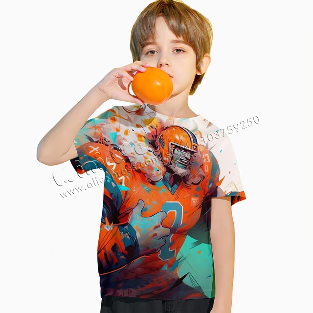 Camiseta Juvenil 3D NFL de Rúgbi: Conforto e Estilo para o Verão 4 Camiseta Juvenil 3D NFL: Conforto e Estilo para o Verão