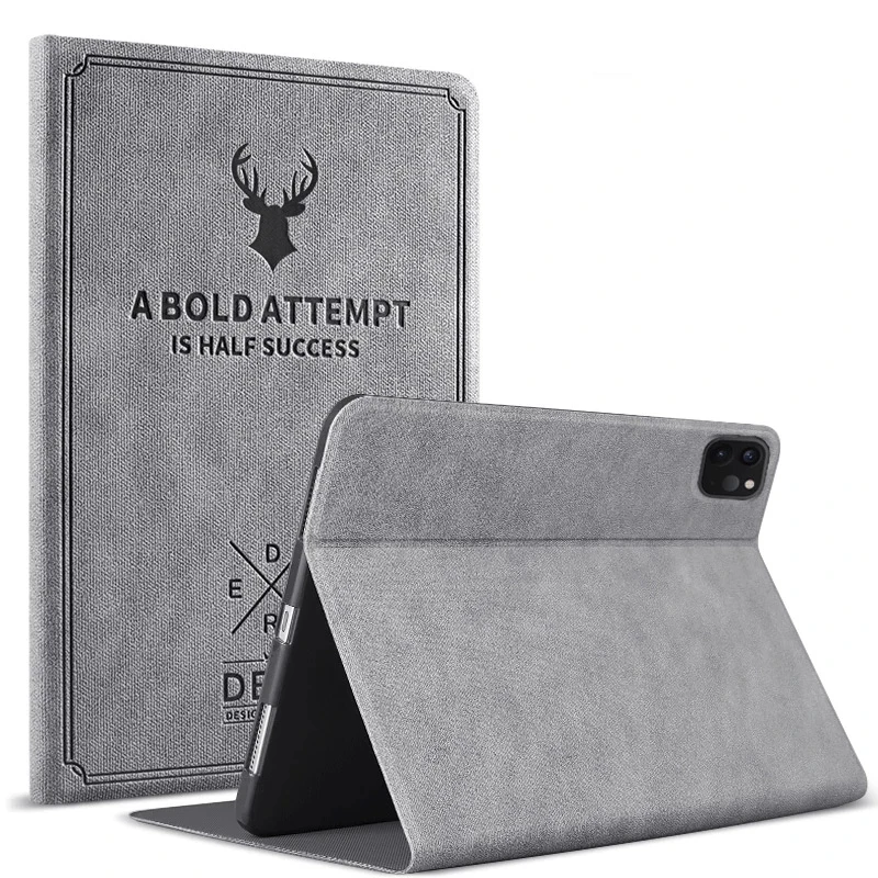 Retro Deer Matte PU Leather iPad Case For iPad 10.2 8th 9th 9.7 5th 6th Air 5 4 10.9 Mini 6 8.3