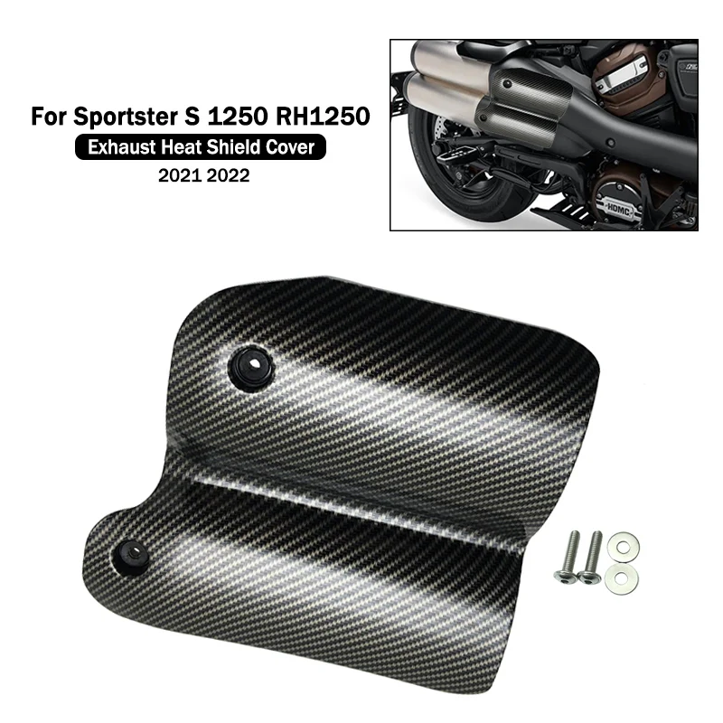 

Для Sportster S 1250 RH1250S 2021 2022 мотоциклетный Задний Выхлопной тепловой щит задний пассажирский тепловой щит дефлектор крышка
