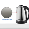 2L Electric Kettle Stainless Steel Kitchen Appliances Smart Kettle 1500W Whistle Kettle Samovar Tea Coffee Thermo Pot Gift 3